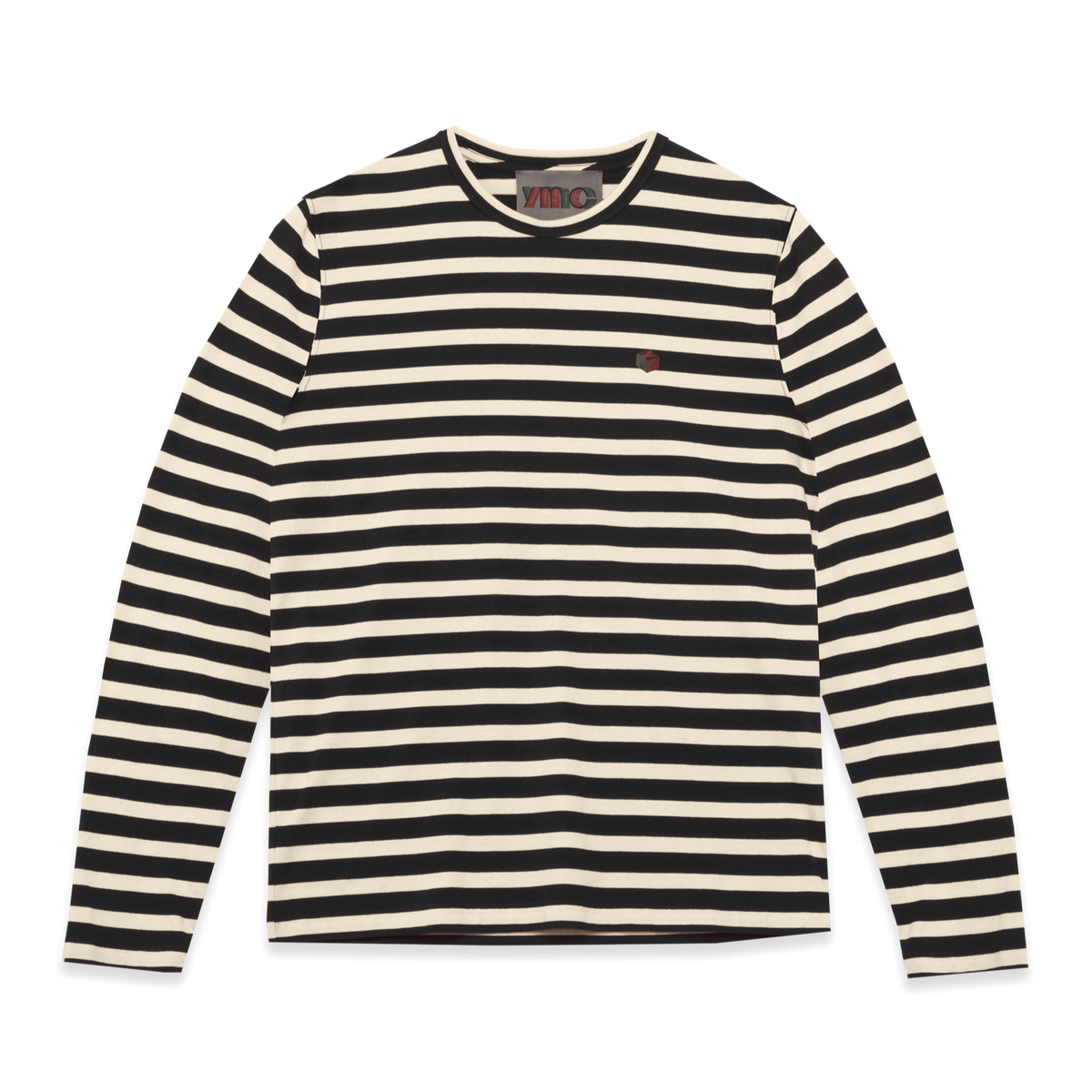 YMC Thurston LS T-Shirt - Black / Ecru
