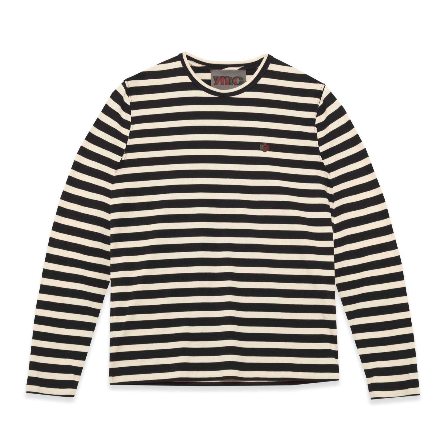 YMC Thurston LS T-Shirt - Black / Ecru