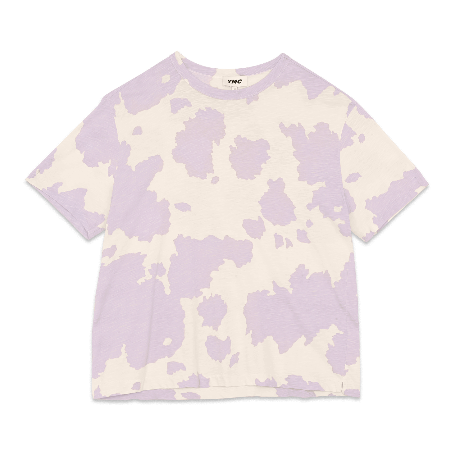 YMC Triple SS T-Shirt - Ecru / Lilac