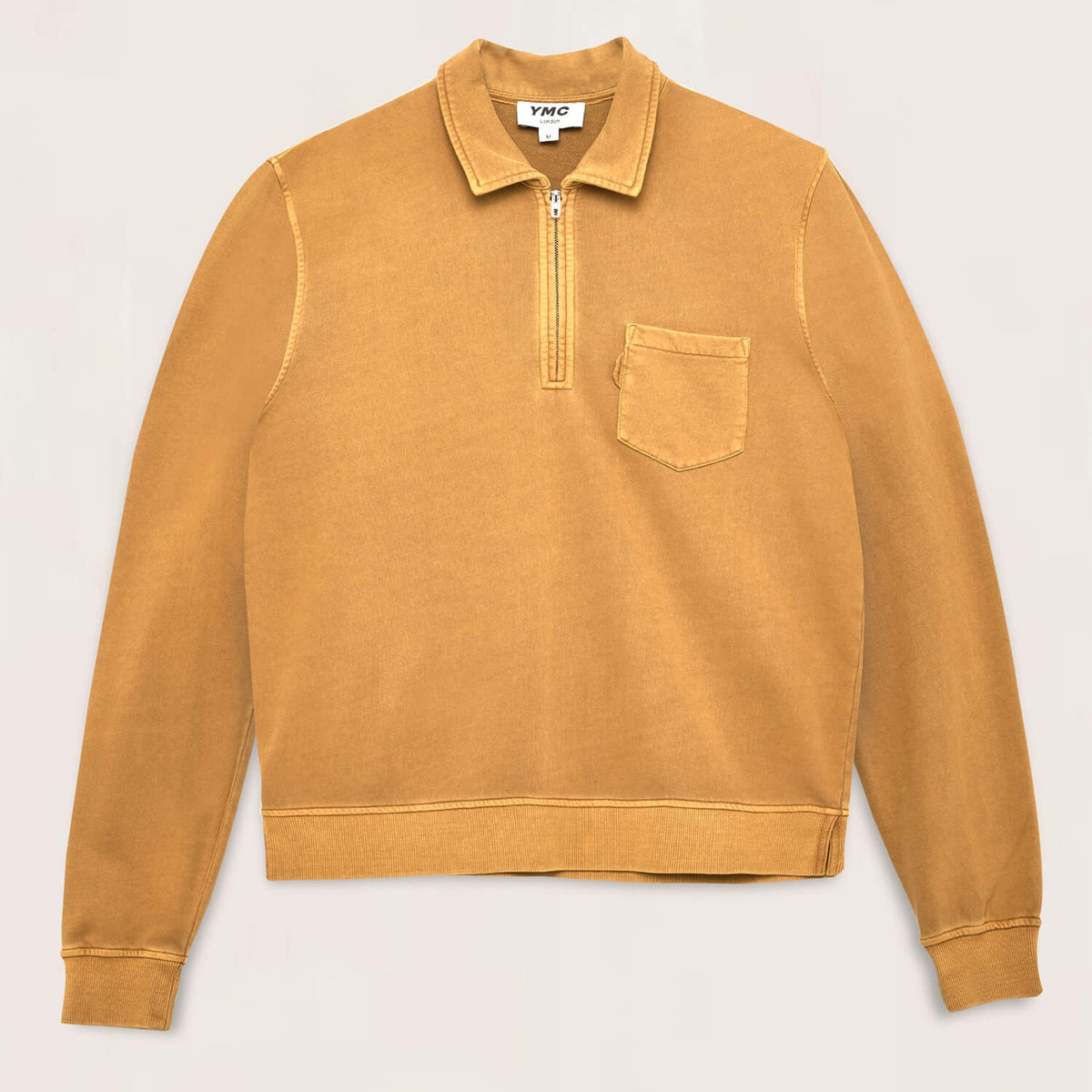 YMC Sugden Zip Sweat - Yellow