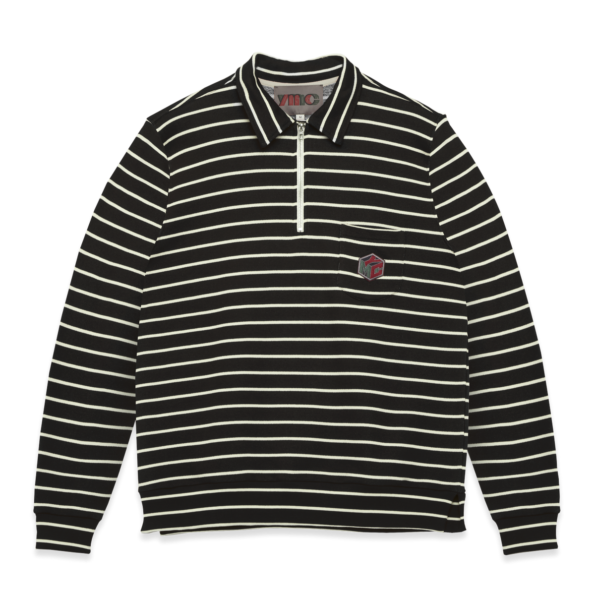 YMC Sugden Sweat - Black / Ecru