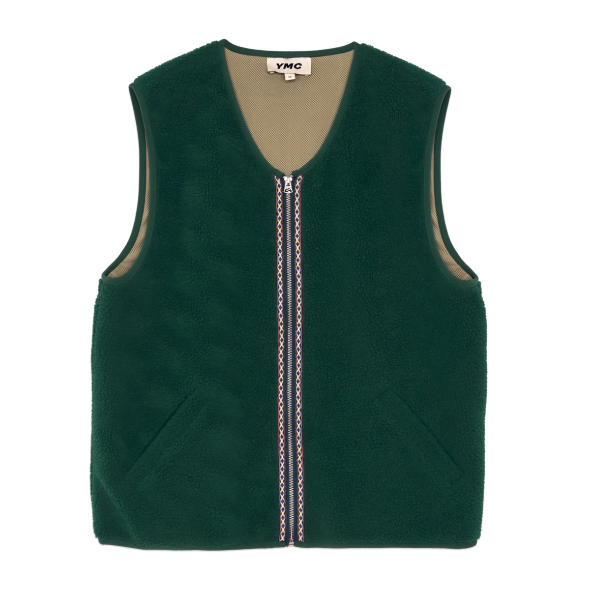 YMC Utah Waistcoat - Green