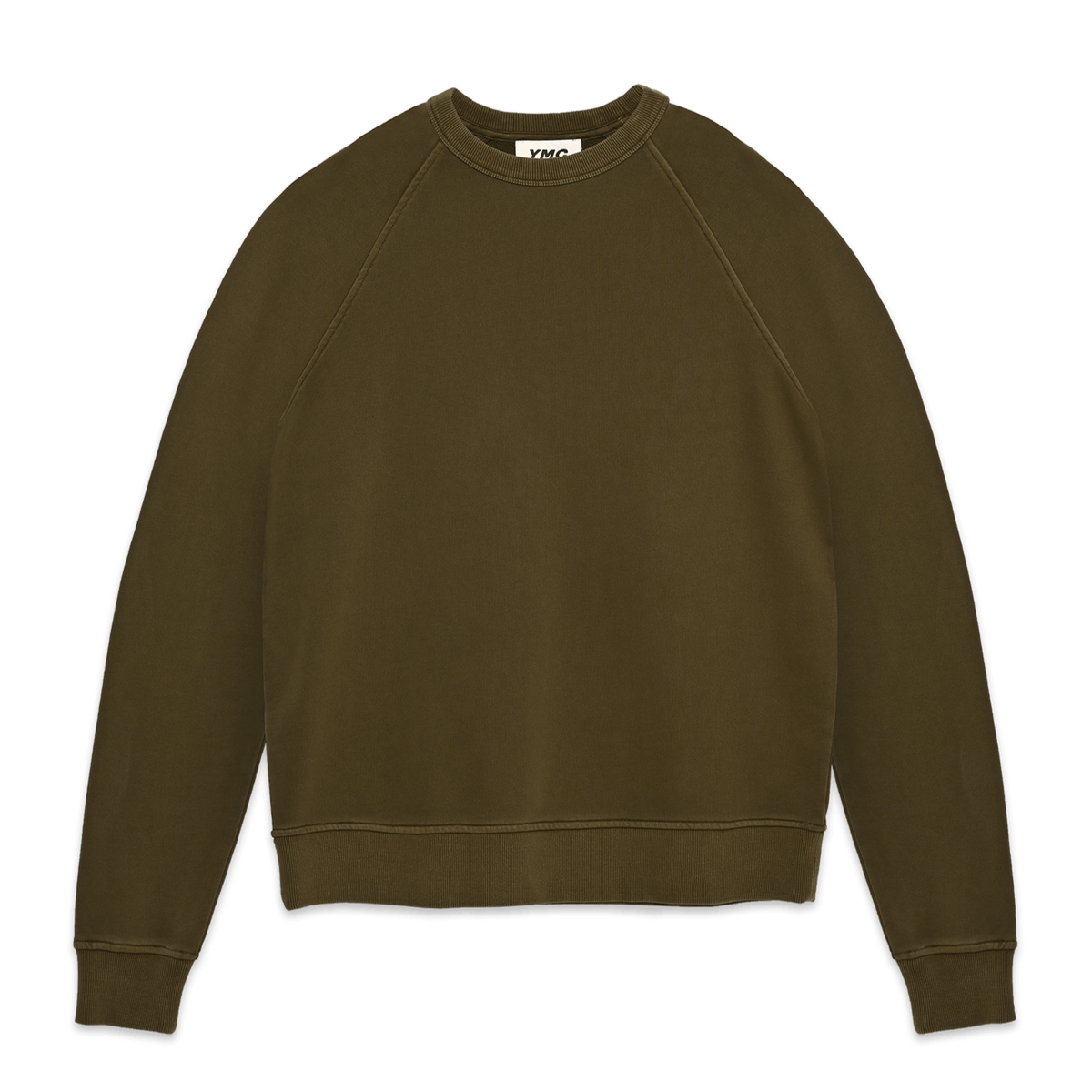 YMC Schrank Raglan Sweat - Dark Olive