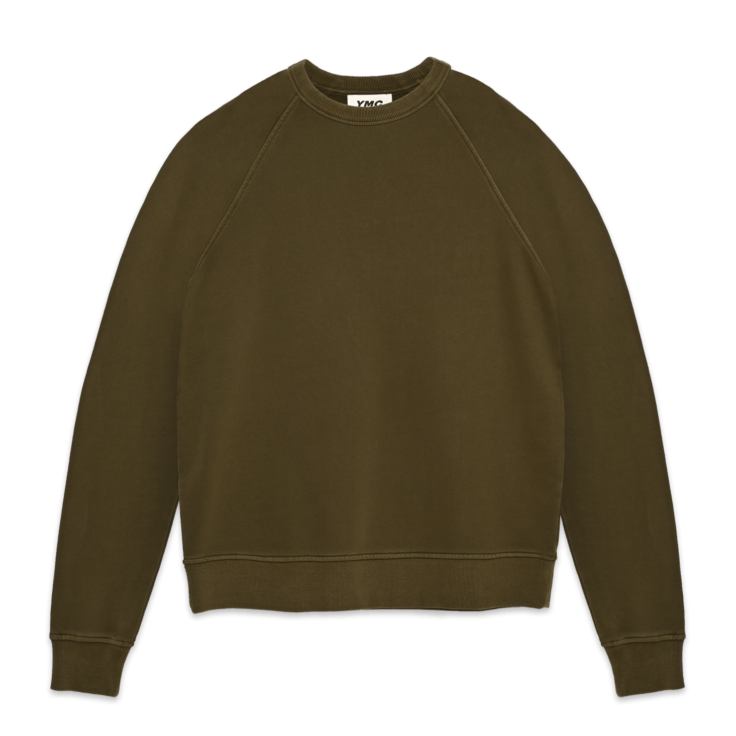 YMC Schrank Raglan Sweat - Dark Olive
