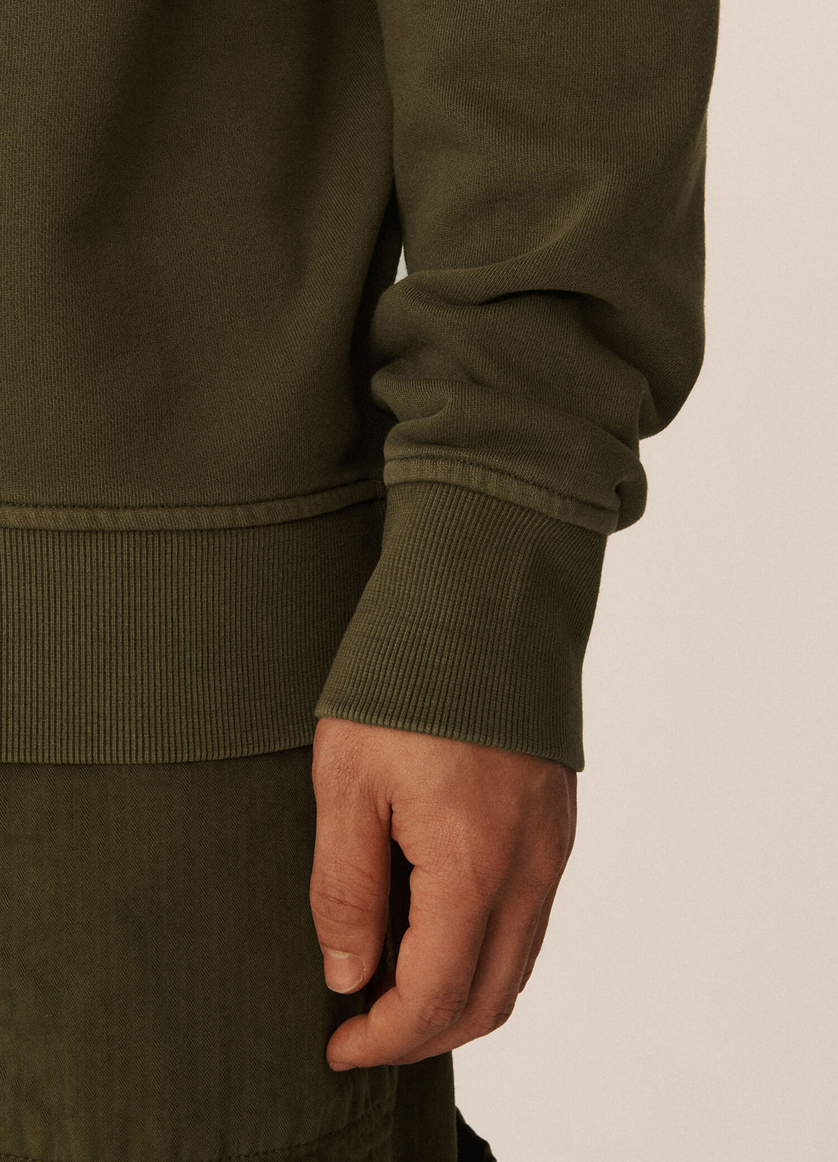 YMC Schrank Raglan Sweat - Dark Olive