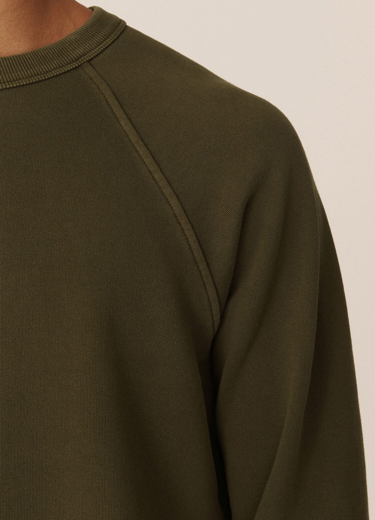 YMC Schrank Raglan Sweat - Dark Olive