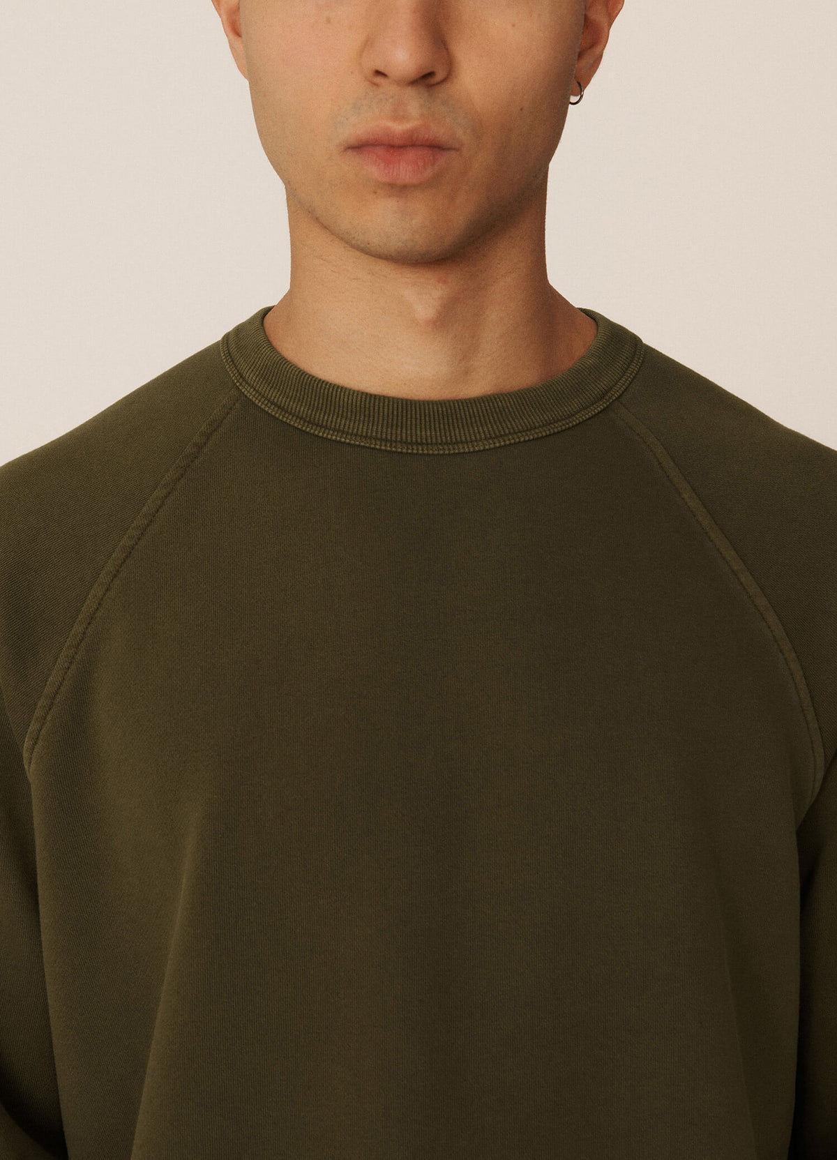 YMC Schrank Raglan Sweat - Dark Olive