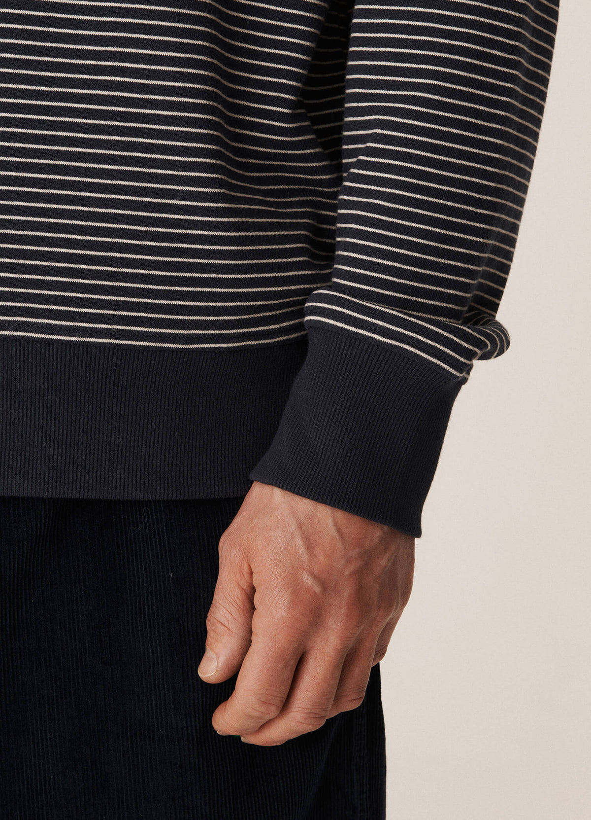 YMC Schrank Raglan Sweat - Navy / Stone