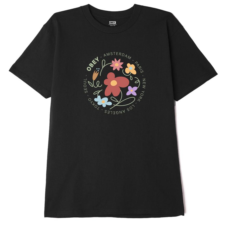 Obey Flower Dance T-Shirt - Black