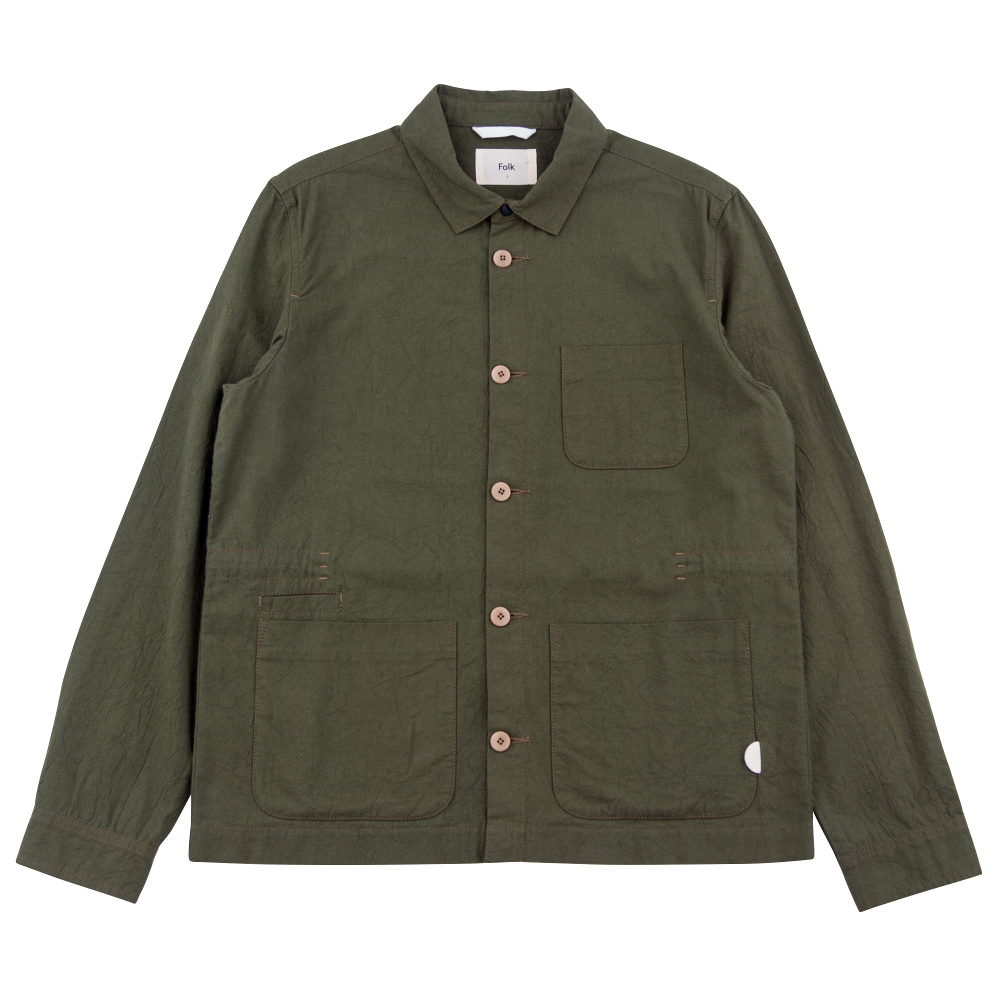 Folk Assembly Jacket - Olive Crinkle