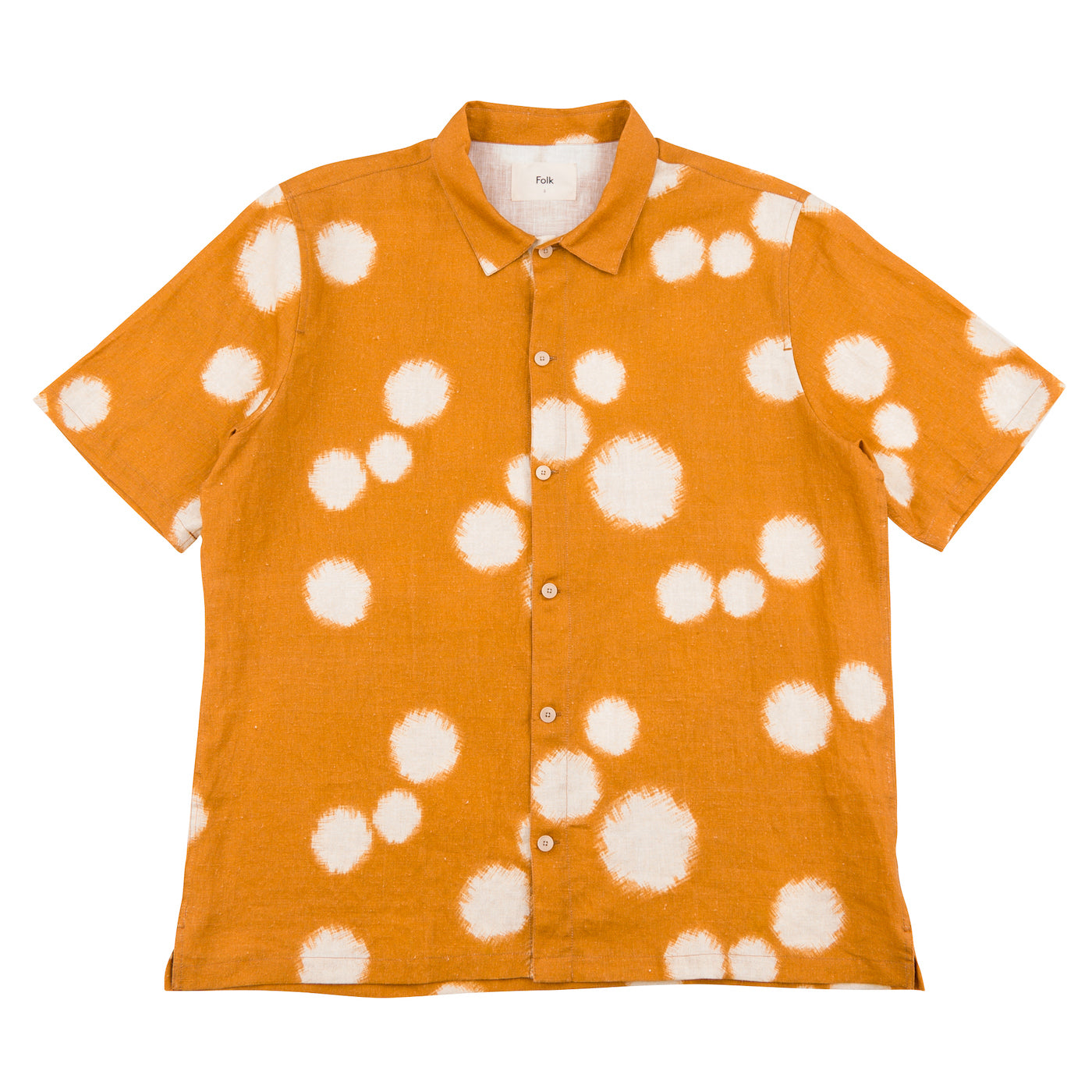 Folk Gabe Shirt - Ochre Dot Print