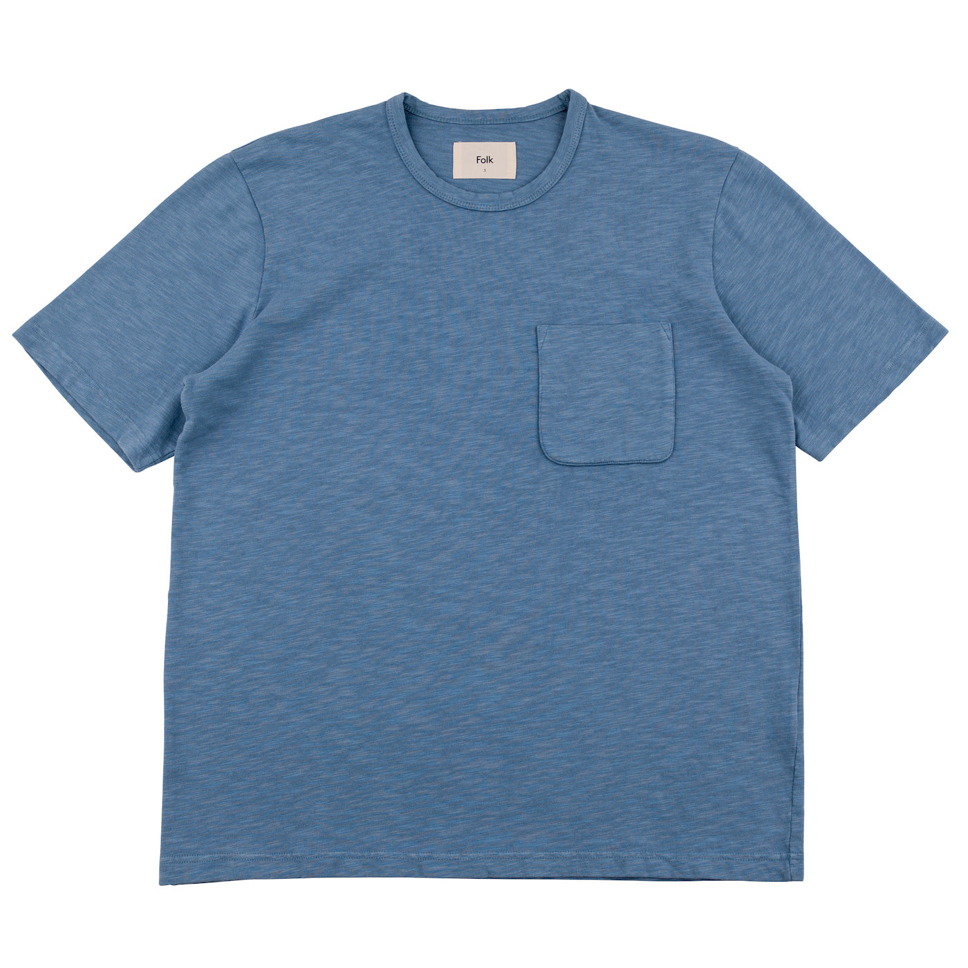 Folk Slub Pocket T-Shirt - Deep Indigo / Woad