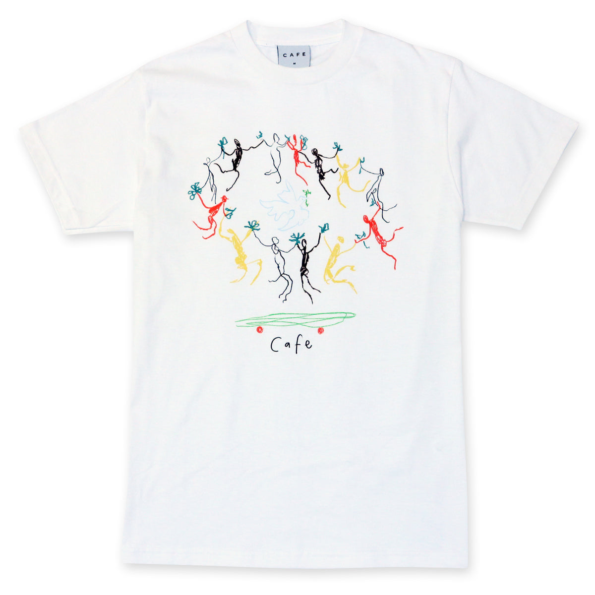 Skateboard Café Peace T-Shirt - White