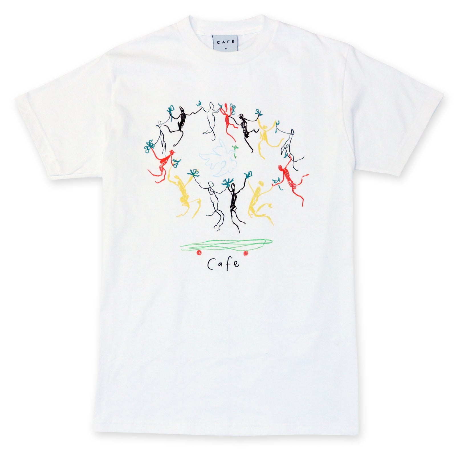 Skateboard Café Peace T-Shirt - White