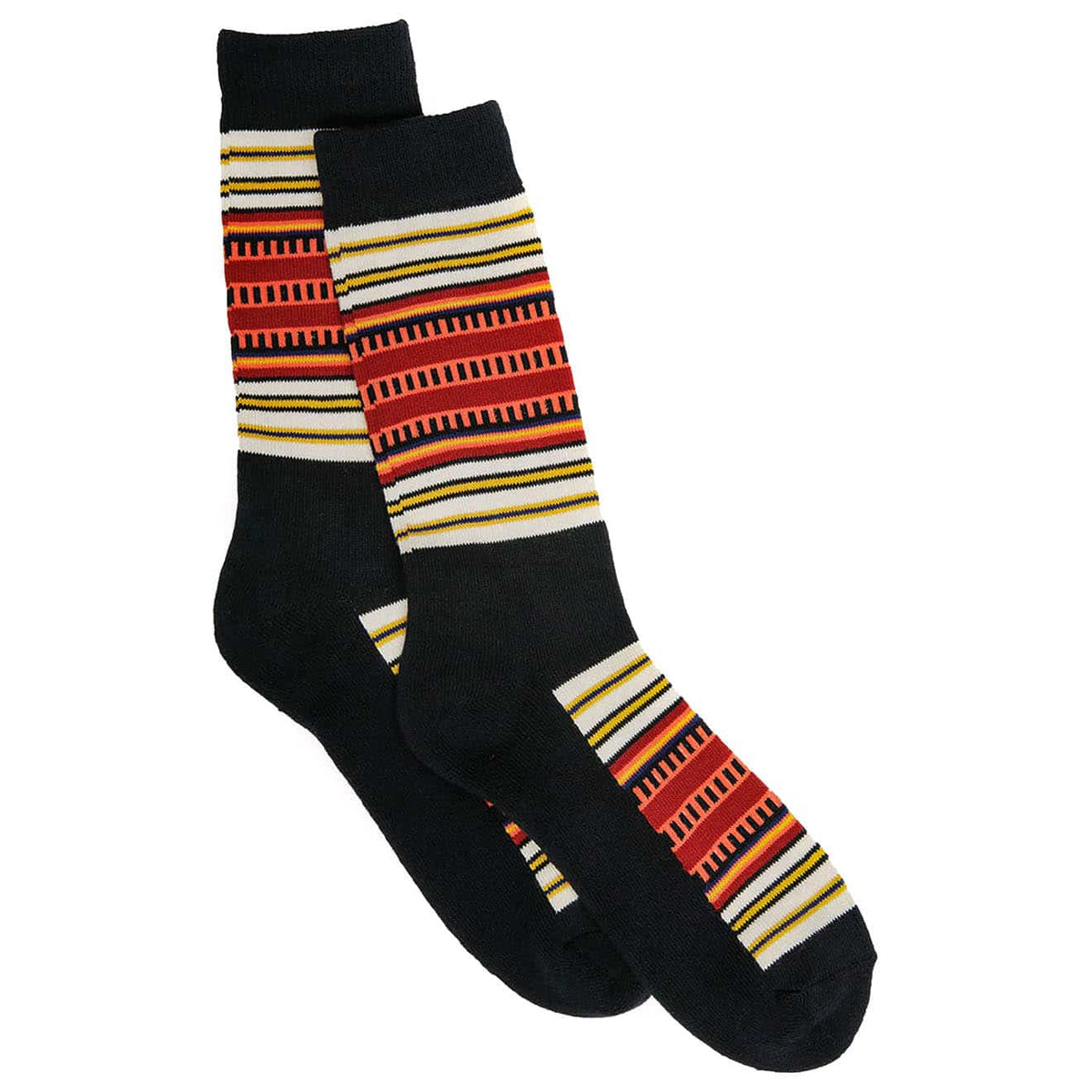 Pendleton Acadia Stripe Sock - Black