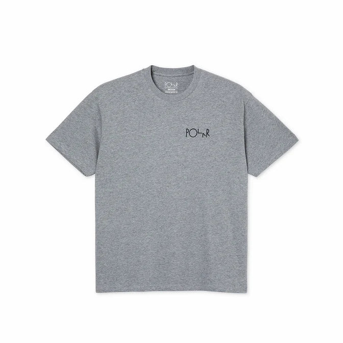 Polar Skate Fill Logo T-Shirt - Heather Grey