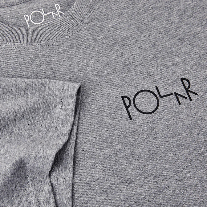 Polar Skate Fill Logo T-Shirt - Heather Grey