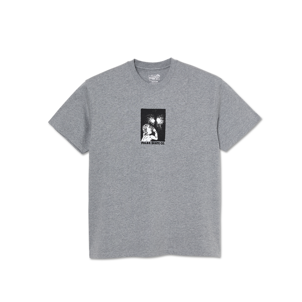 Polar Skate Fireworks T-Shirt - Heather Grey