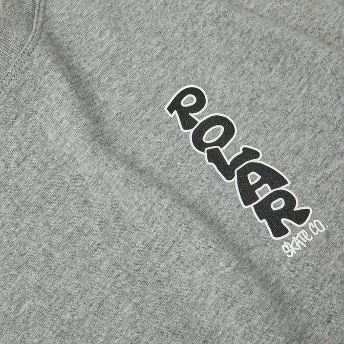 Polar Skate Vertical Logo T-Shirt - Heather Grey