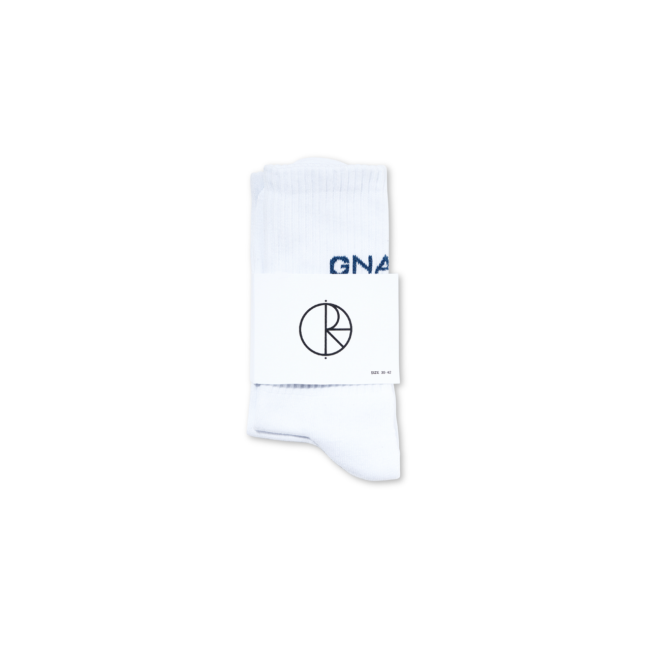 Polar Skate Co Gnarly Huh Socks - White