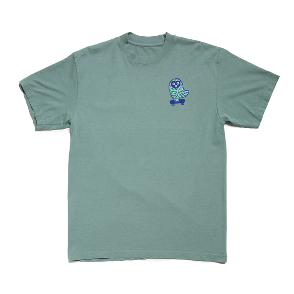 The Quiet Life Owl T-shirt ( Front + Back ) - Green