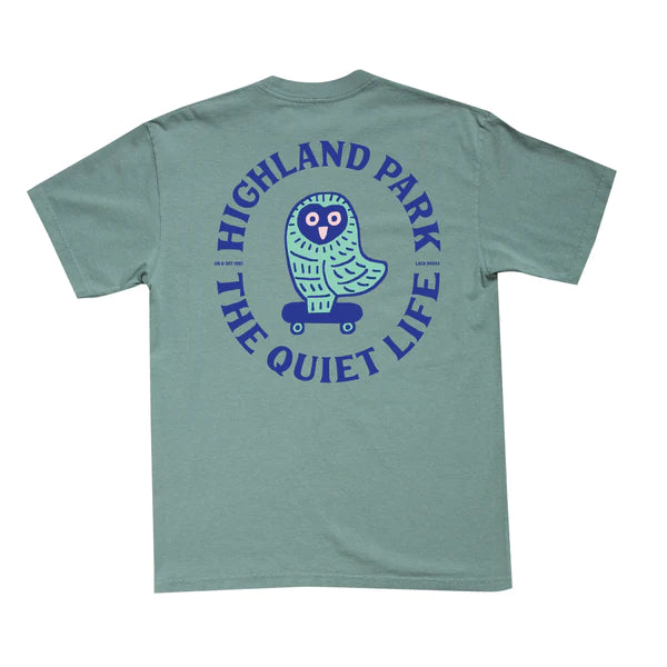 The Quiet Life Owl T-shirt ( Front + Back ) - Green