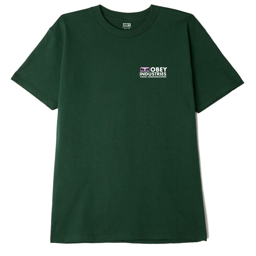 Obey Visual Communications T-Shirt - Forest Green