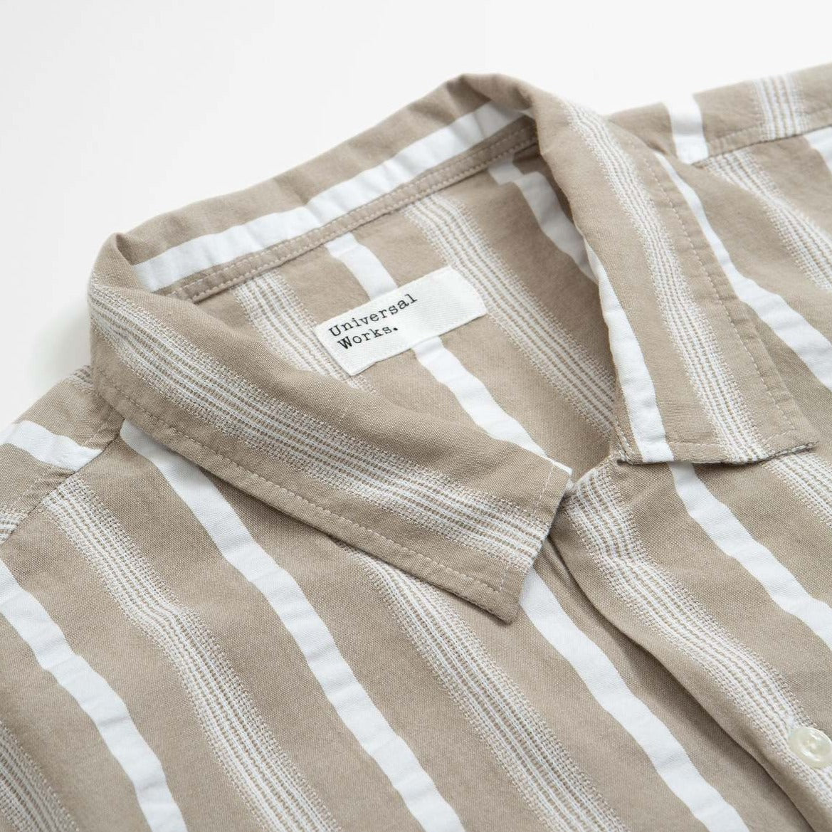 Universal Works Road Shirt - Sand Togo Stripe