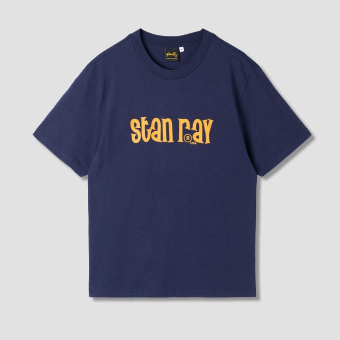 Stan Ray Wind-An-Script T-Shirt - Navy