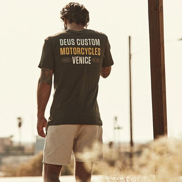 Deus Ex Machina Panorama T-Shirt - Dark Olive