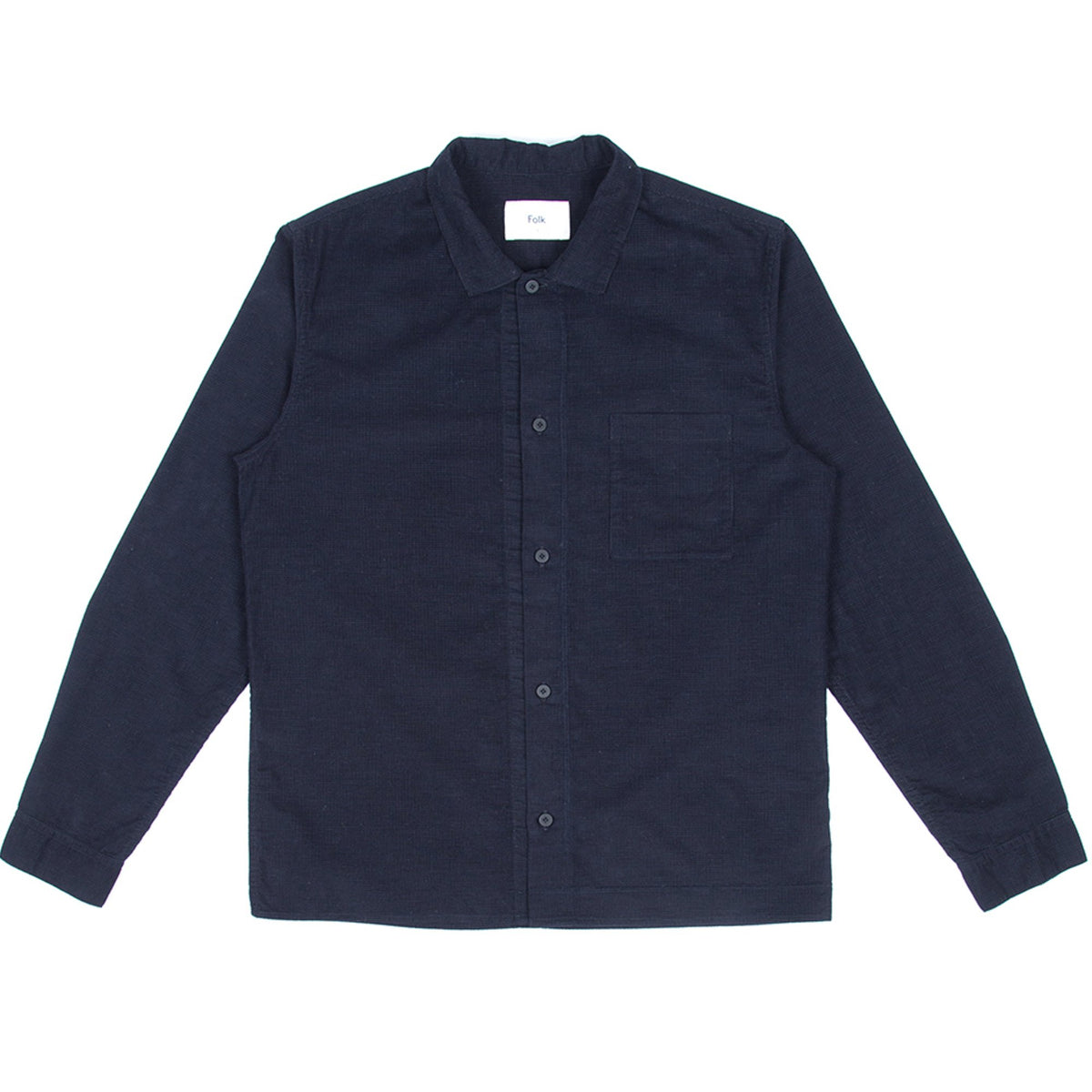Folk Emboss Shirt Black