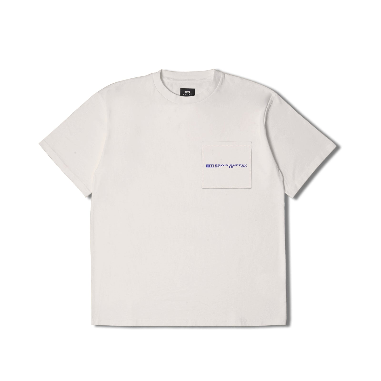 Edwin Crew Tee - Whisper White