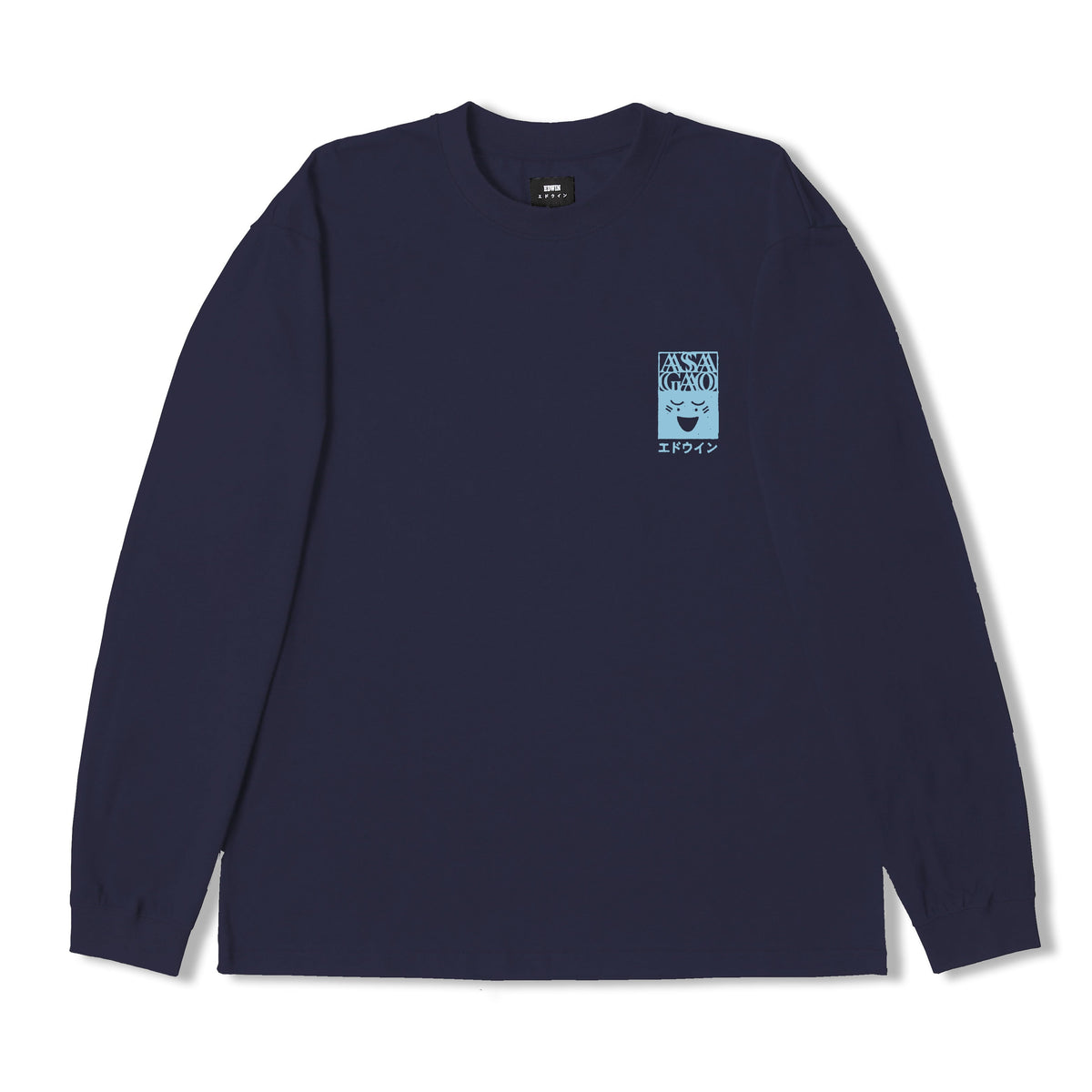 Edwin Early Call LS T-Shirt - Navy Blazer