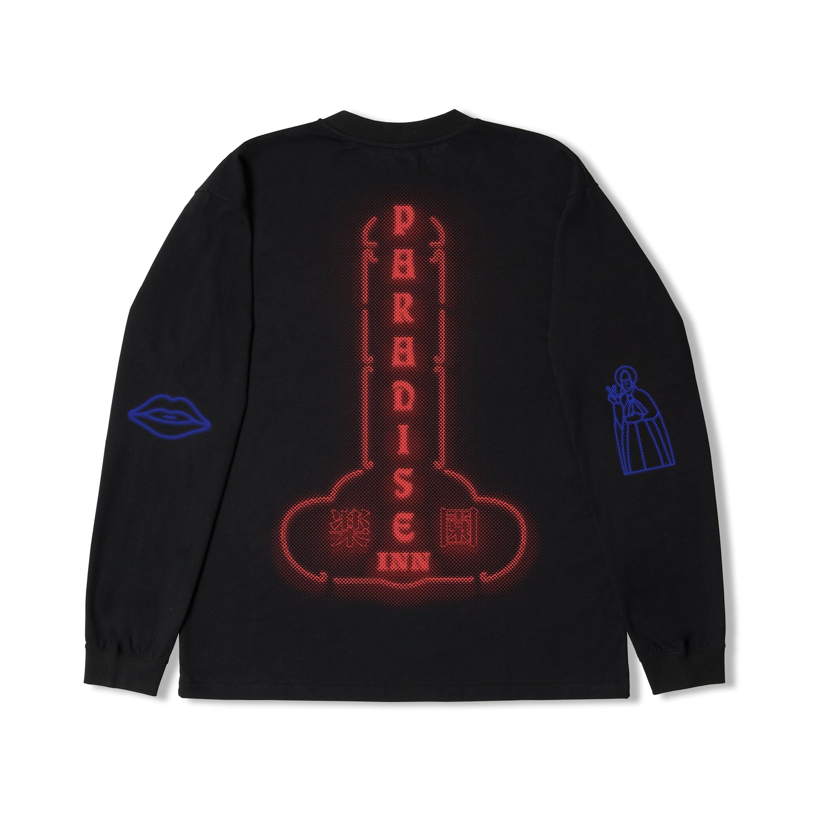 Edwin Paradise Inn LS T-Shirt - Black