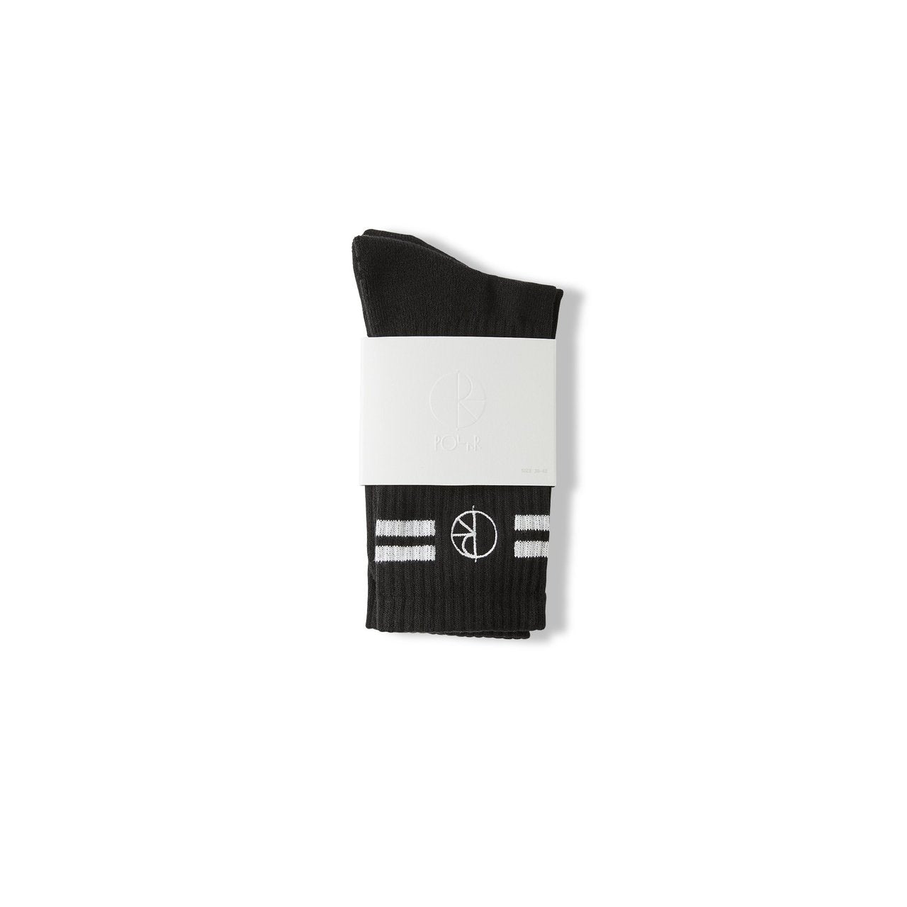Polar Skate Co Stroke Logo Sock - Black