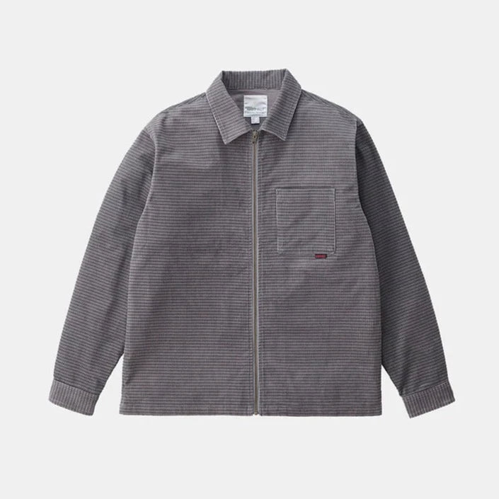 Gramicci Grid Cord Zip Shirt - Grey