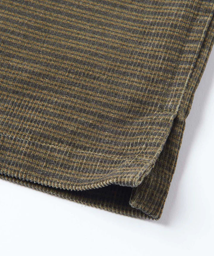 Gramicci Grid Cord Zip Shirt - Olive