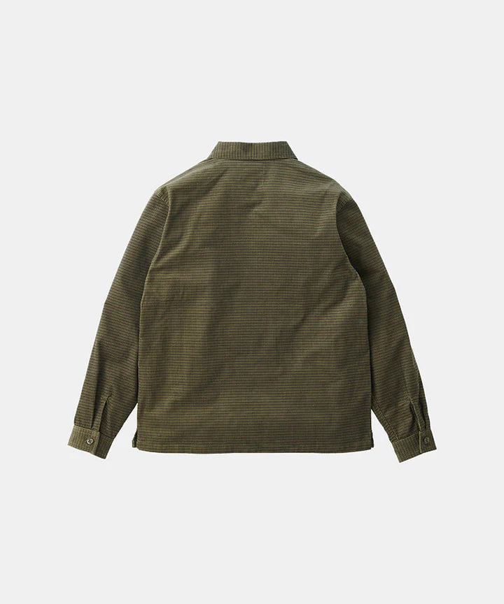 Gramicci Grid Cord Zip Shirt - Olive