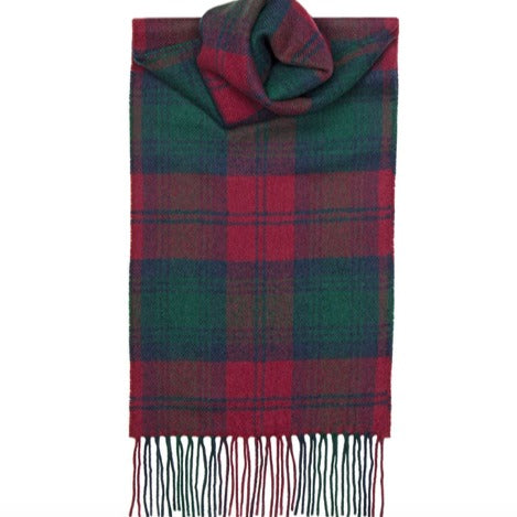 Lindsay Modern Tartan Lambswool Scarf