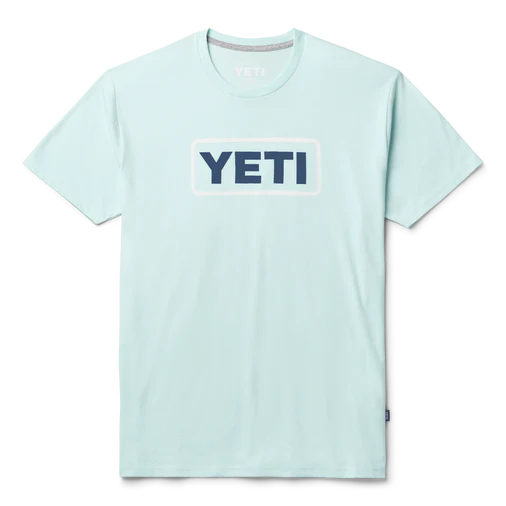 Yeti Logo Badge C&amp;S T-shirt - Light Blue