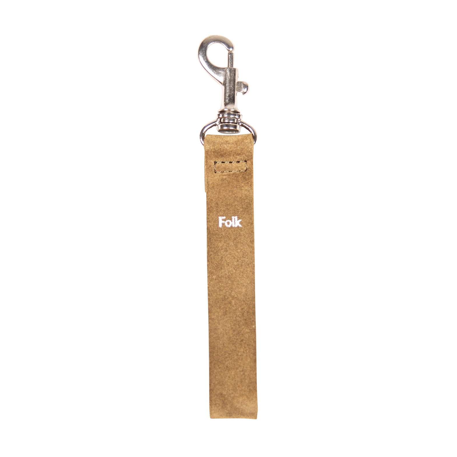 Folk Loop Keyring - Dark Tan