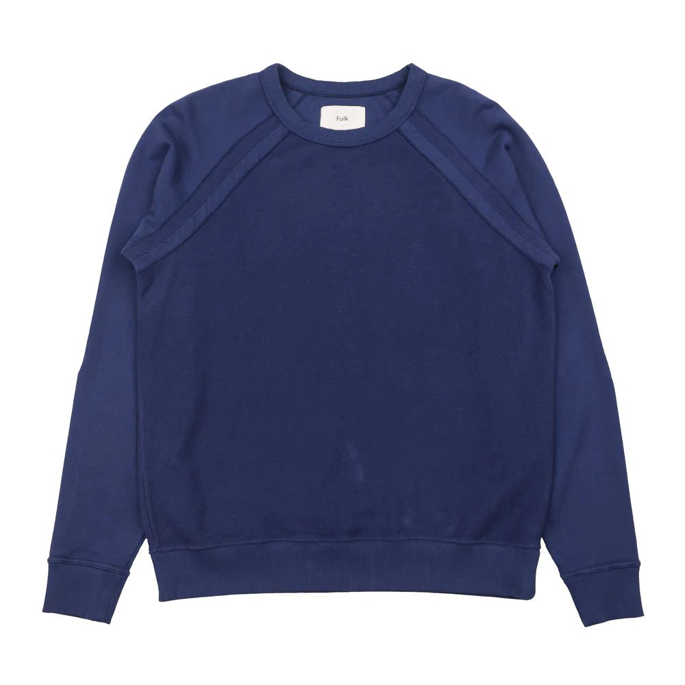 Folk Rework Rivet Sweat - Washed Ink