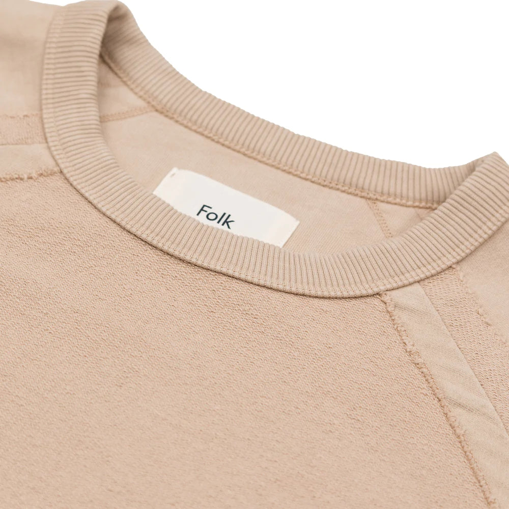 Folk Rework Rivet Sweat - Sand