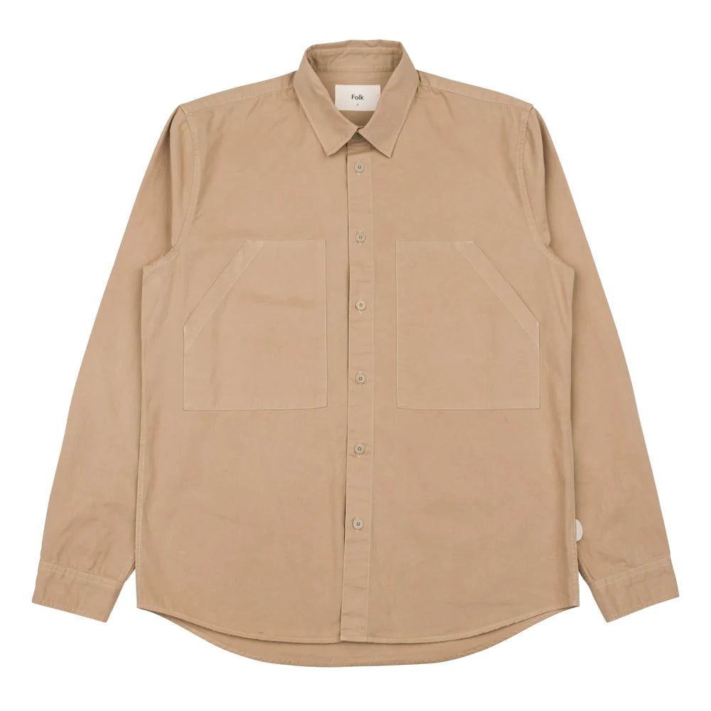 Folk Work Shirt - Tan Twill