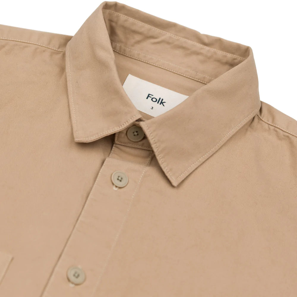 Folk Work Shirt - Tan Twill