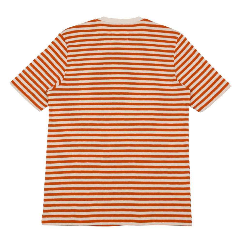 Folk Classic Stripe T-Shirt - Copper / Ecru