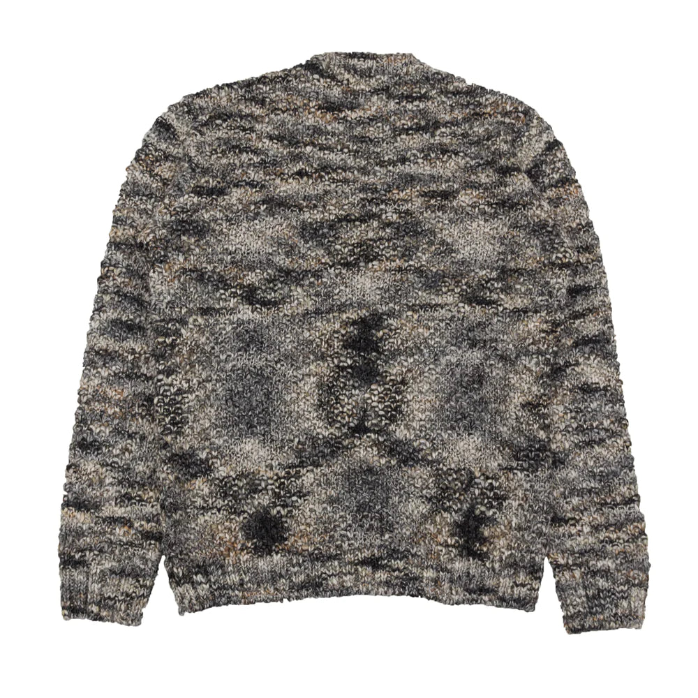 Folk Mixed Yarn Crew - Slate Olive Mix