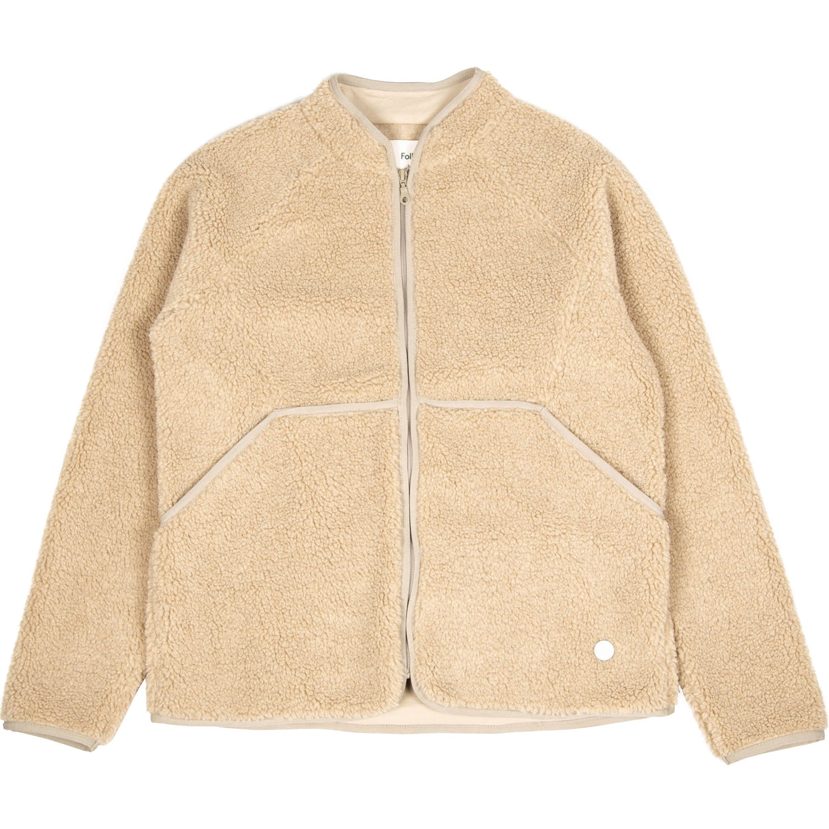 Folk Puzzle Zip Fleece - Oat