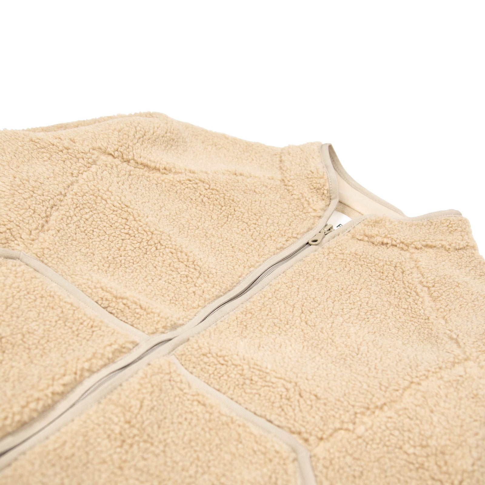 Folk Puzzle Zip Fleece - Oat