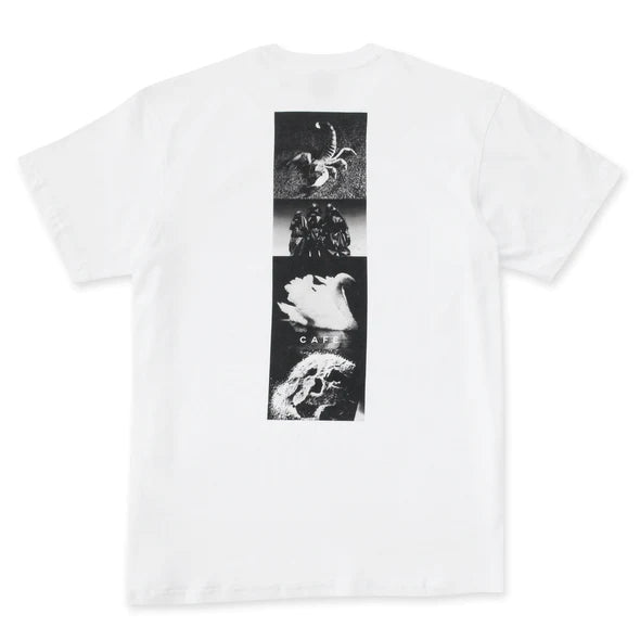 Skateboard Cafe Swan T-Shirt - White